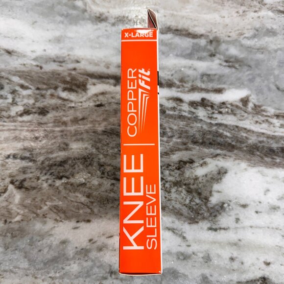 NIB Copper Fit Freedom Copper Infused Compression Knee Sleeve - Size XL - Black - Picture 6 of 6